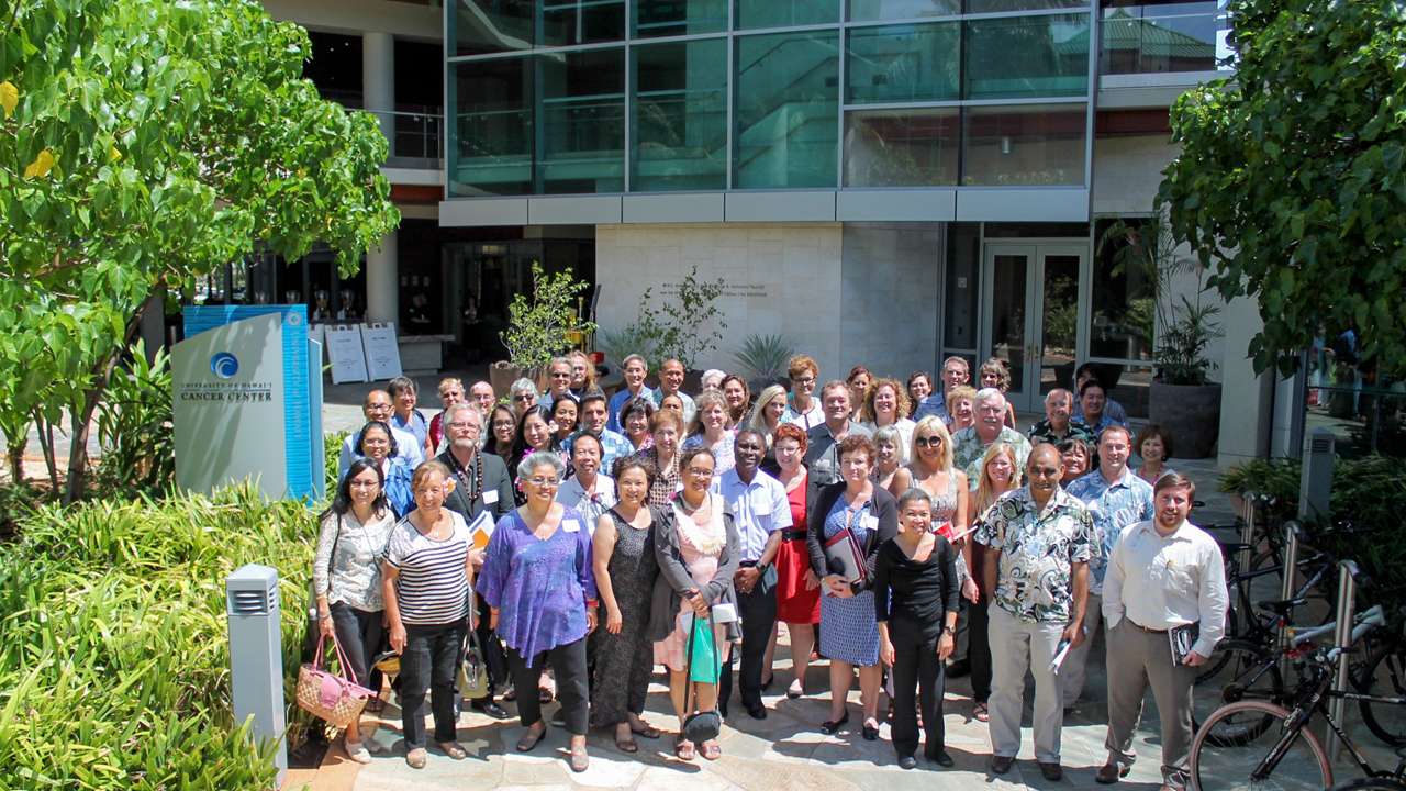 UH Cancer Center research group photo from the Moonshine Summit
